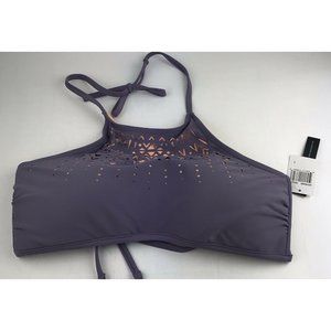 Ninety Nine Tankini Top Purple Orange Size Large Cut Out New bikini